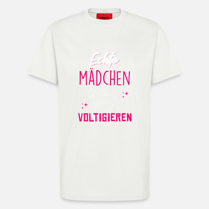 Echte Mädchen Voltigieren - T-Shirt - made by SPREAD - OFF WHITE