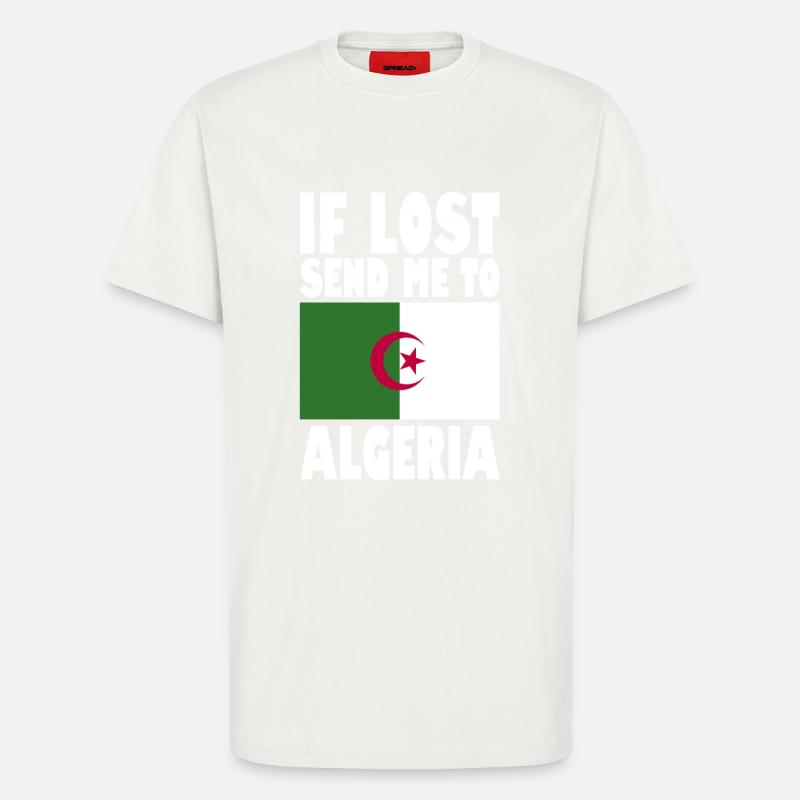 Algerien Flagge Spruch - T-Shirt - made by SPREAD - OFF WHITE