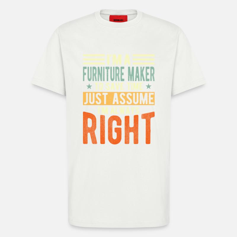 Möbelbauer - T-Shirt - made by SPREAD - OFF WHITE