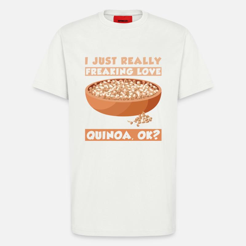 Quinoa Saying - T-Shirt - made by SPREAD - OFF WHITE