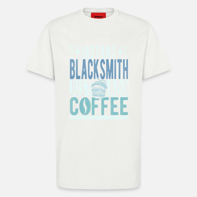 Dicton de café Buchalter - T-shirt bio décontracté fabriqué en UE - OFF WHITE