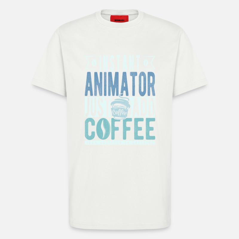 Buchalter Kaffee Spruch - T-Shirt - made by SPREAD - OFF WHITE