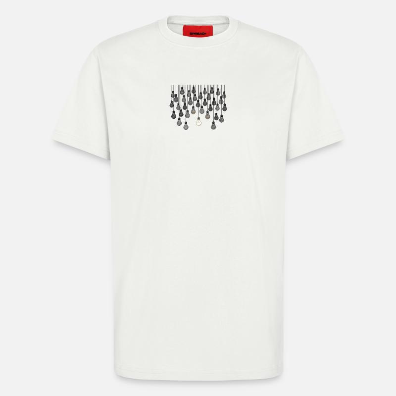 Graues Glühbirnen-Array mit einzigartiger Helligkeit - T-Shirt - made by SPREAD - OFF WHITE