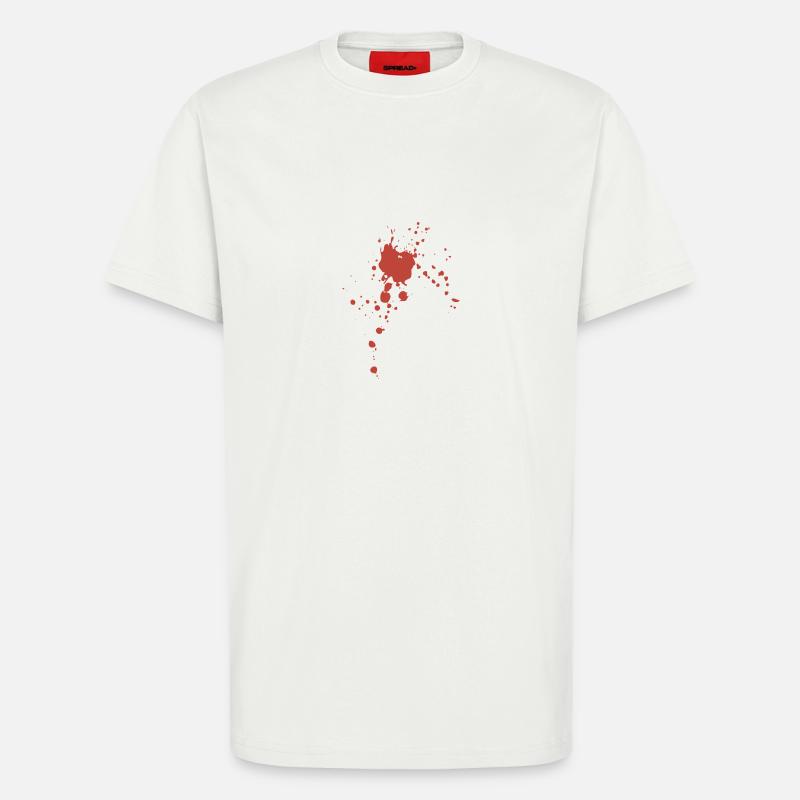 Blut Spritzer - T-Shirt - made by SPREAD - OFF WHITE
