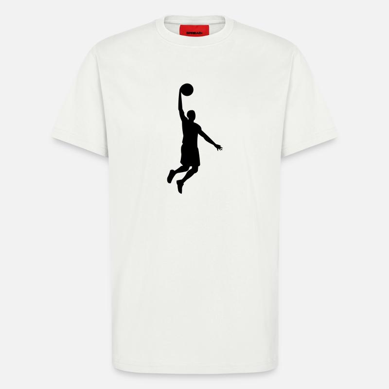 Basketteur - T-shirt bio décontracté fabriqué en UE - OFF WHITE
