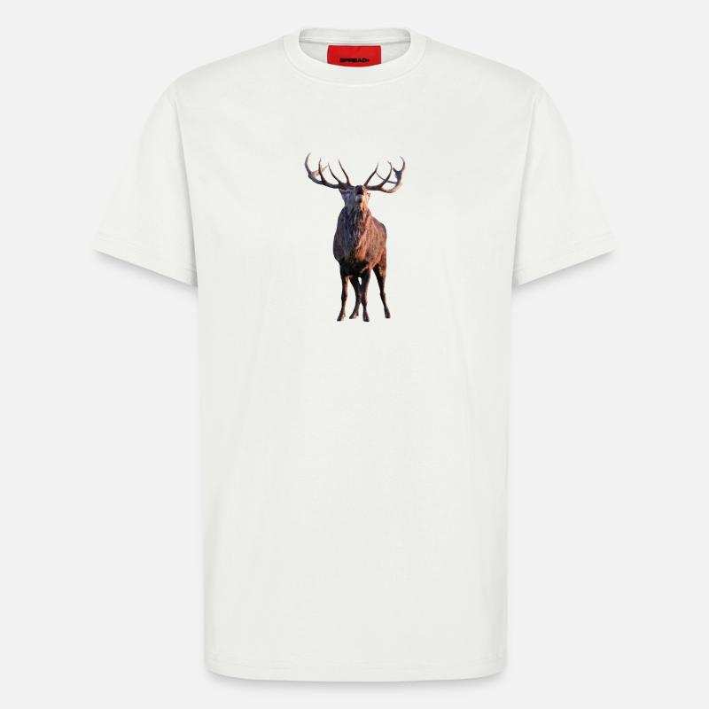 Röhrender Hirsch - T-Shirt - made by SPREAD - OFF WHITE