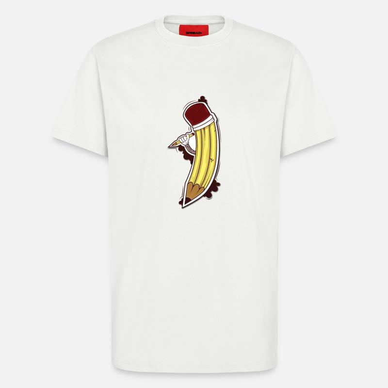 Ein Bleistift bringt einen Bleistift - T-Shirt - made by SPREAD - OFF WHITE