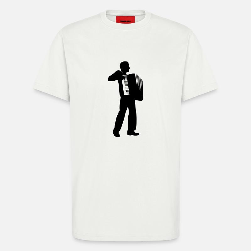 Akkordeon - T-Shirt - made by SPREAD - OFF WHITE