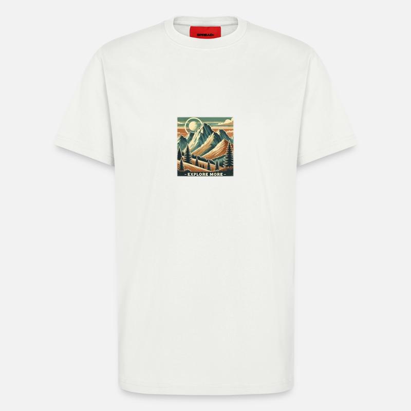 Explore more - T-Shirt - made by SPREAD - OFF WHITE