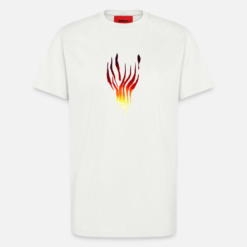 Flammen Tribal - T-Shirt - made by SPREAD - OFF WHITE
