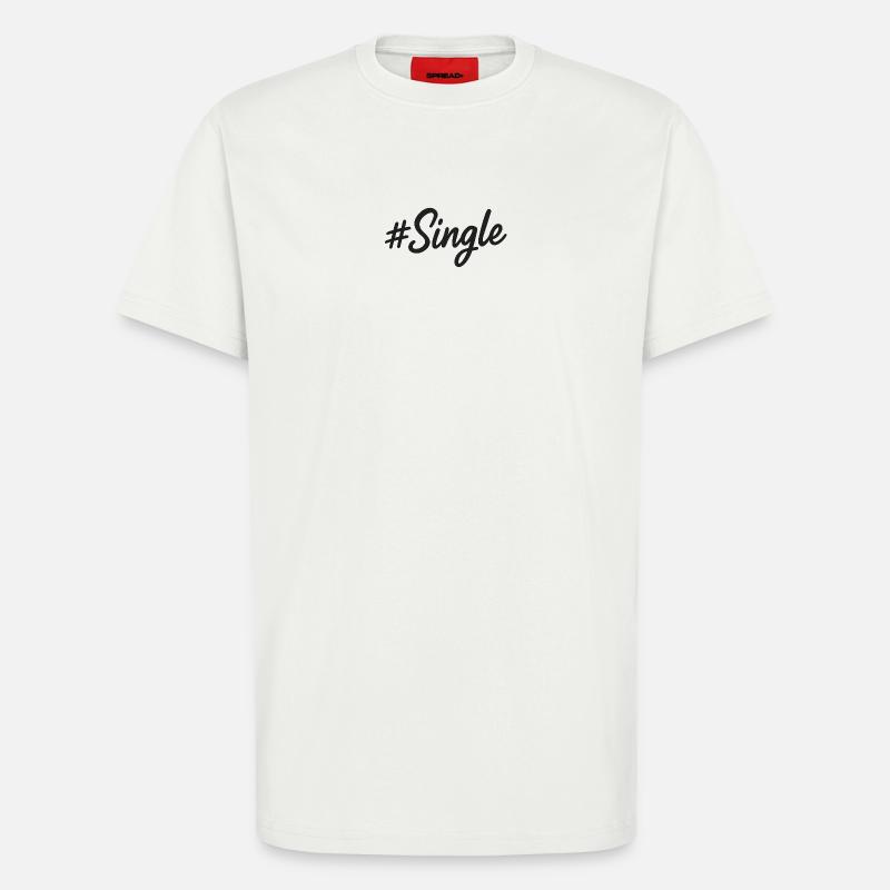 #Single – Statement Design in Handschrift - T-Shirt - made by SPREAD - OFF WHITE