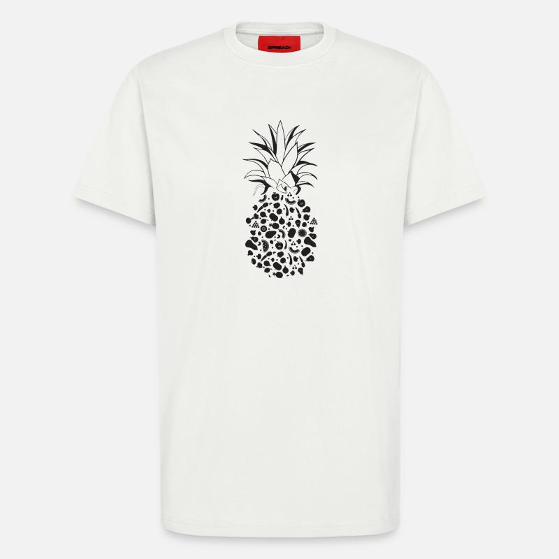 Früchte als Ananas - T-Shirt - made by SPREAD - OFF WHITE