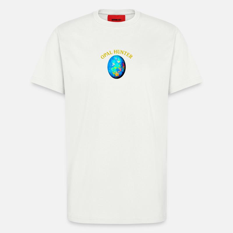 Opal Hunter: Bunter Eierdruck - T-Shirt - made by SPREAD - OFF WHITE