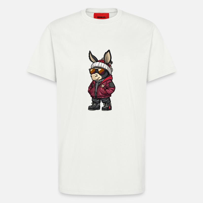 Esel Cool Comic - T-Shirt - made by SPREAD - OFF WHITE