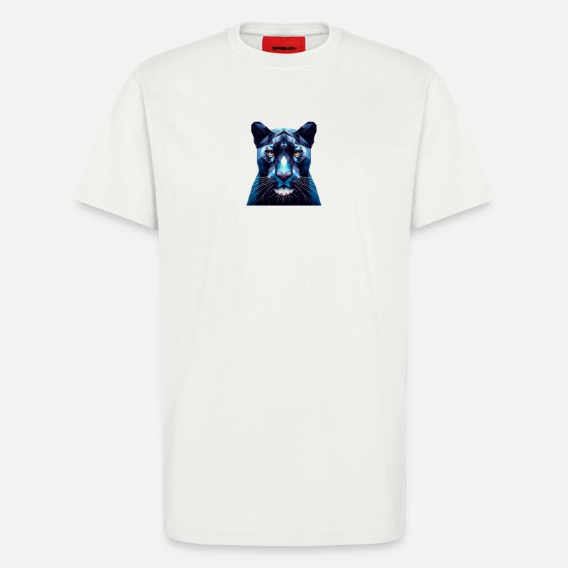 Ein blauer Panther im Polygon-Stil - T-Shirt - made by SPREAD - OFF WHITE
