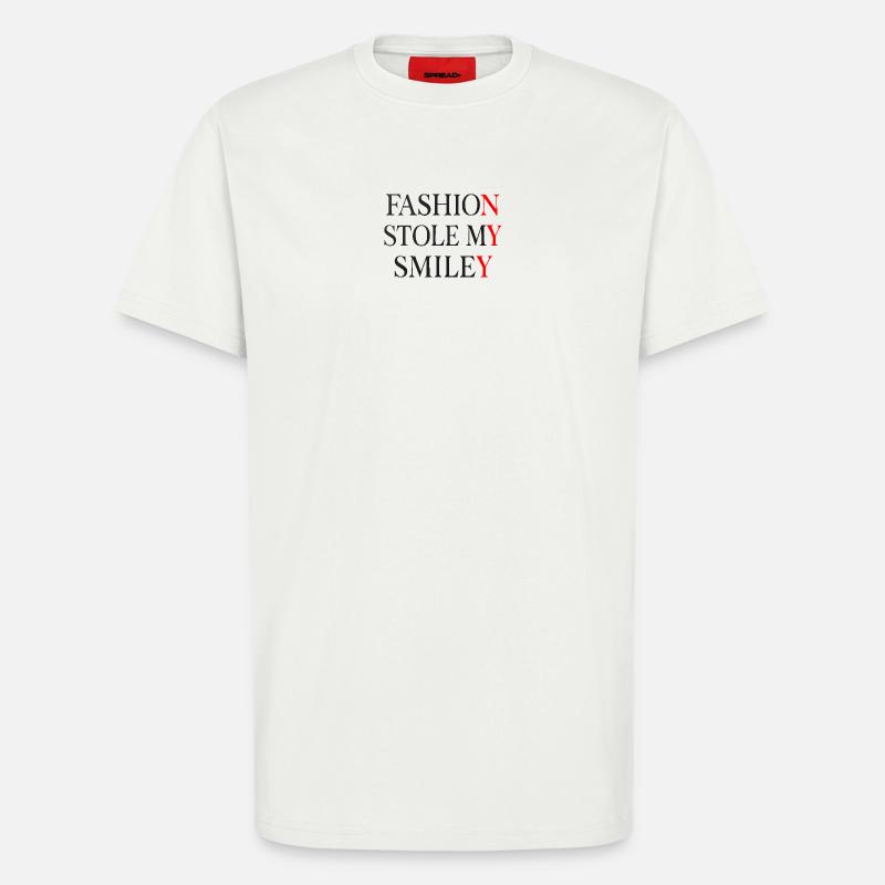 Die Mode hat meinen Smiley gestohlen - T-Shirt - made by SPREAD - OFF WHITE