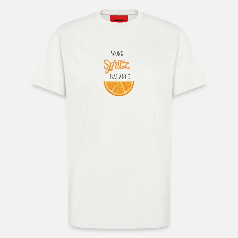 Work Spritz Balance - T-Shirt - made by SPREAD - OFF WHITE