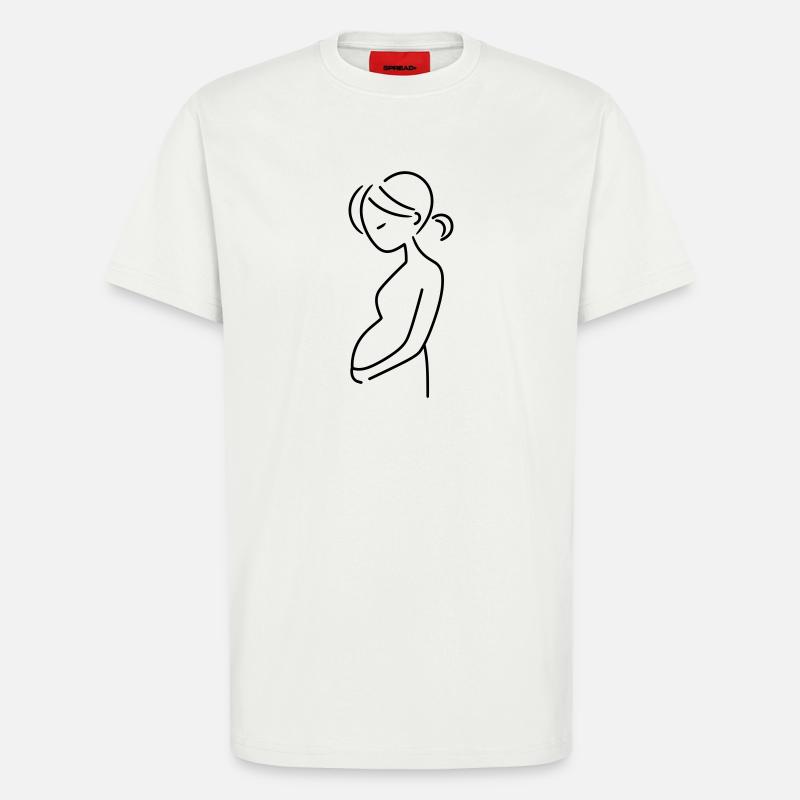 schwanger - T-Shirt - made by SPREAD - OFF WHITE