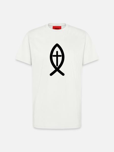 Jesus symbol - T-Shirt - made by SPREAD - OFF WHITE