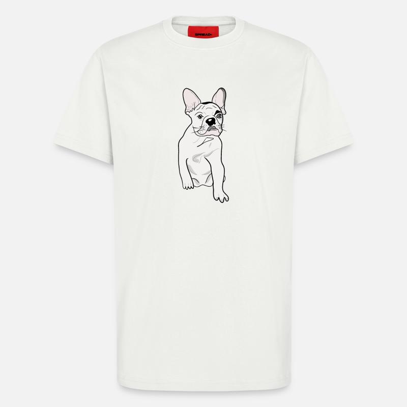 CUTE PUG - T-Shirt - made by SPREAD - OFF WHITE