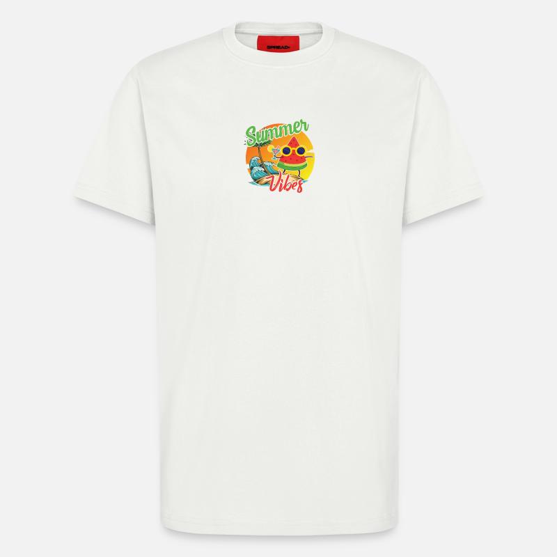 Sommer Vibes Wassermelone Design - T-Shirt - made by SPREAD - OFF WHITE