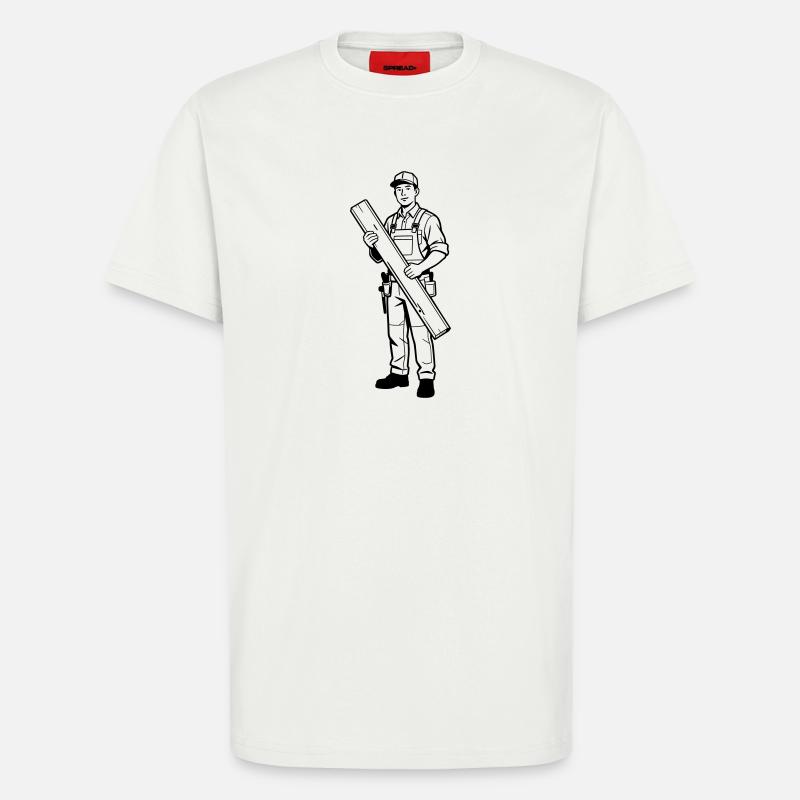 Tømrer - Organic relaxed T-shirt made in EU - OFF WHITE