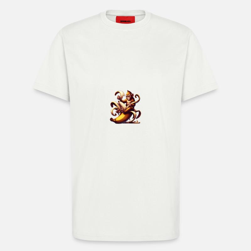 Affe - T-Shirt - made by SPREAD - OFF WHITE