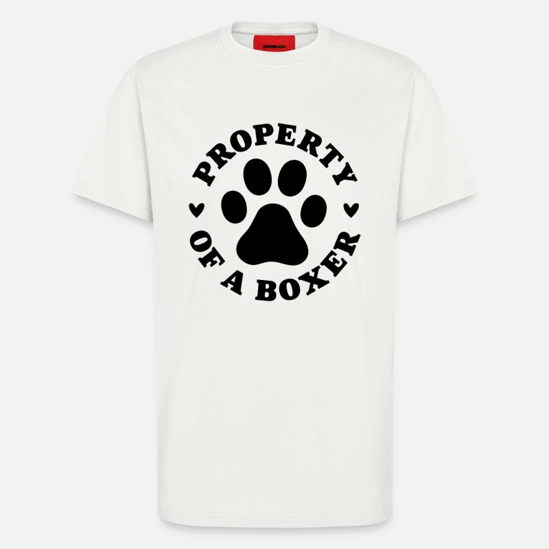 Eigentum eines Boxers - T-Shirt - made by SPREAD - OFF WHITE