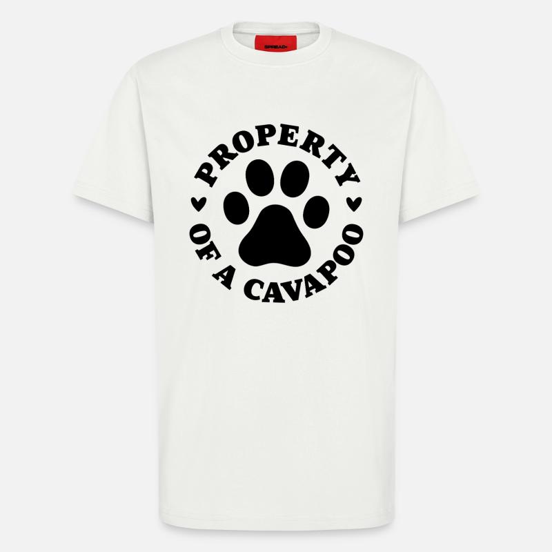 Eigentum eines Cavapoo - T-Shirt - made by SPREAD - OFF WHITE