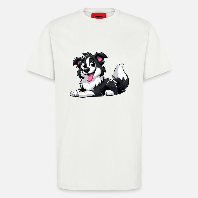 Border Collie 4 - T-Shirt - made by SPREAD - OFF WHITE