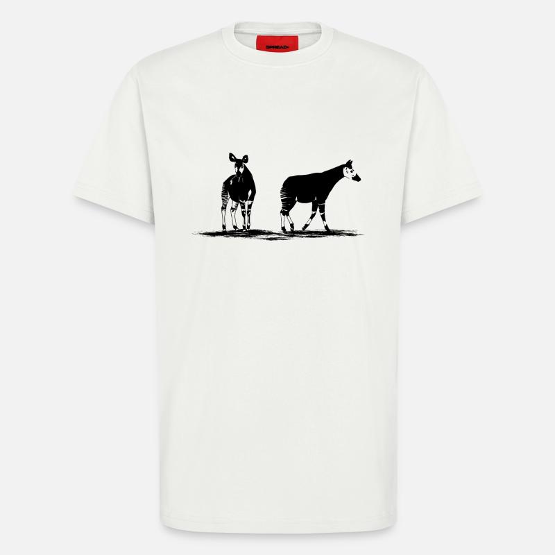 Okapi - T-Shirt - made by SPREAD - OFF WHITE