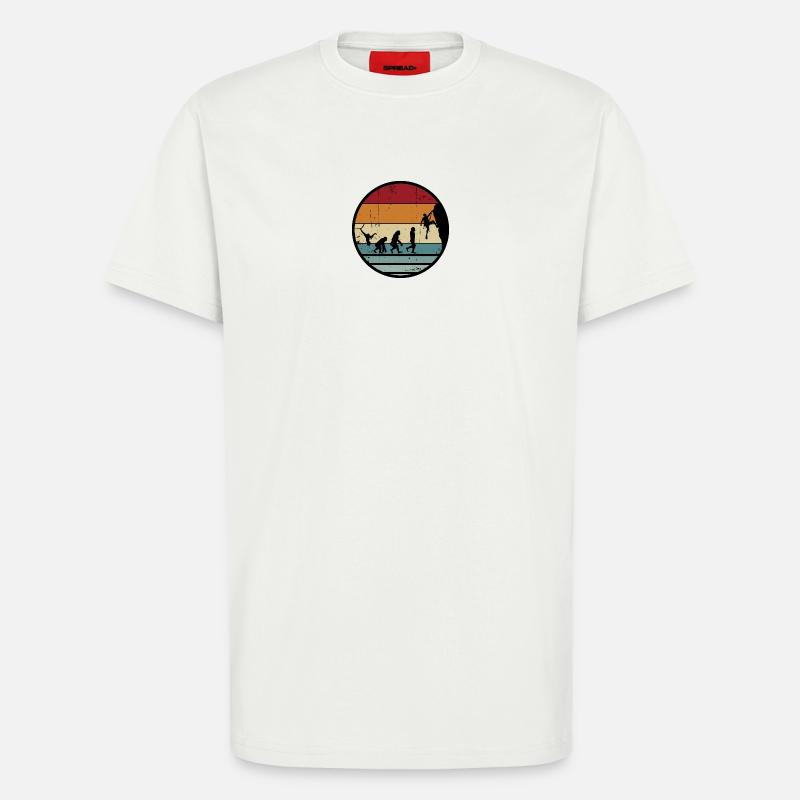 Evolution Climber Retro Circle - T-Shirt - made by SPREAD - OFF WHITE