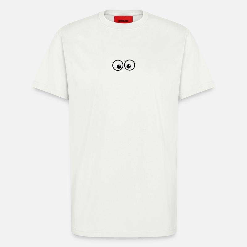 Augen-Duo im Comicstil - T-Shirt - made by SPREAD - OFF WHITE