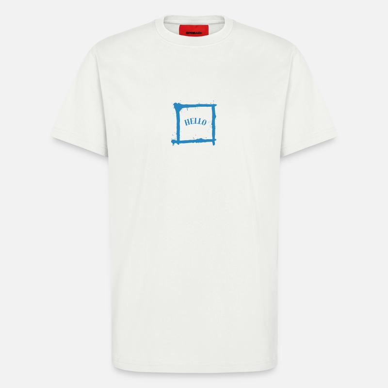 Minimalistischer Gruß - T-Shirt - made by SPREAD - OFF WHITE
