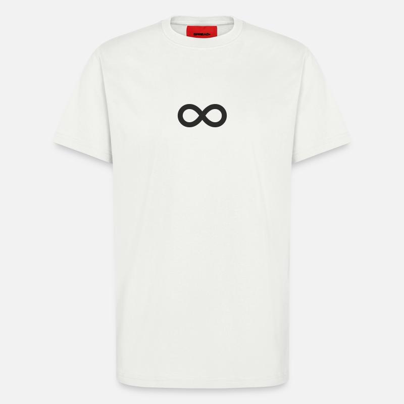 Unendlichkeitszeichen – Minimalistisches Infinity  - T-Shirt - made by SPREAD - OFF WHITE