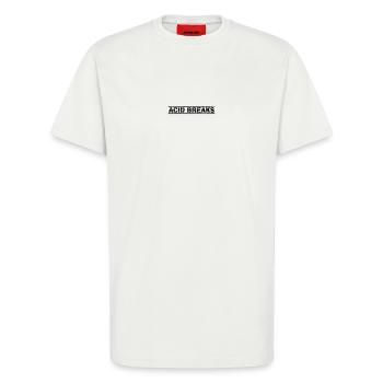 Acid Breaks - T-Shirt - made by SPREAD - OFF WHITE - Front - Alina (178cm) & Michal (187cm)