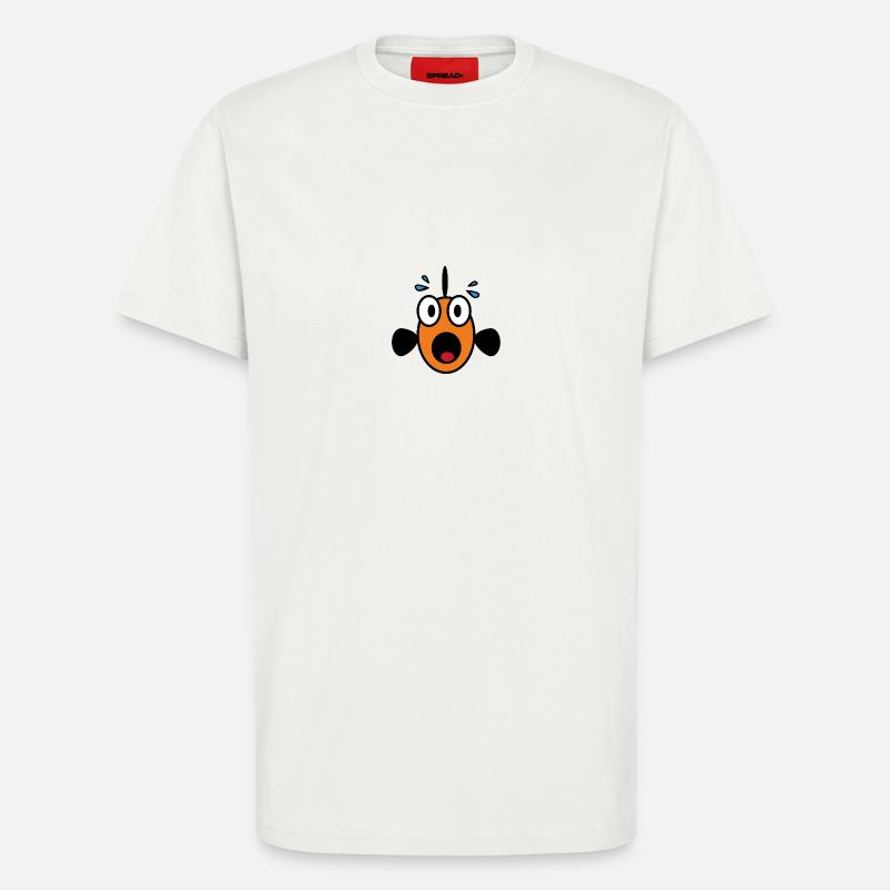 Panic Fish - T-Shirt - made by SPREAD - OFF WHITE