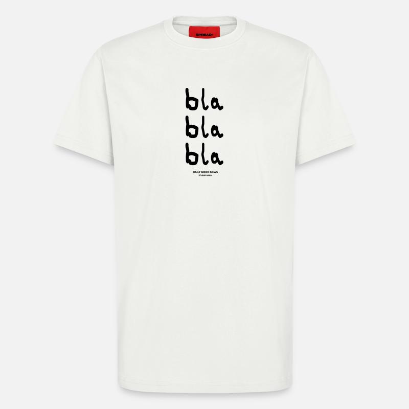 bla bla bla-dgn - T-Shirt - made by SPREAD - OFF WHITE