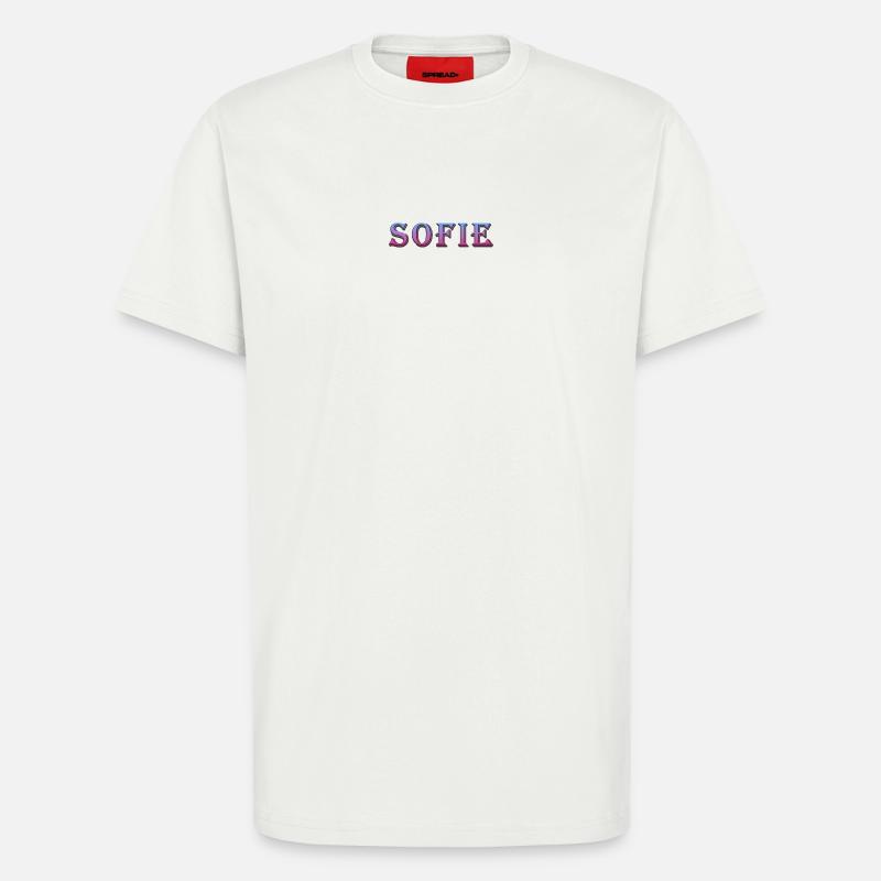 Farbenfroher 3D-Text mit Glitzereffekt - T-Shirt - made by SPREAD - OFF WHITE