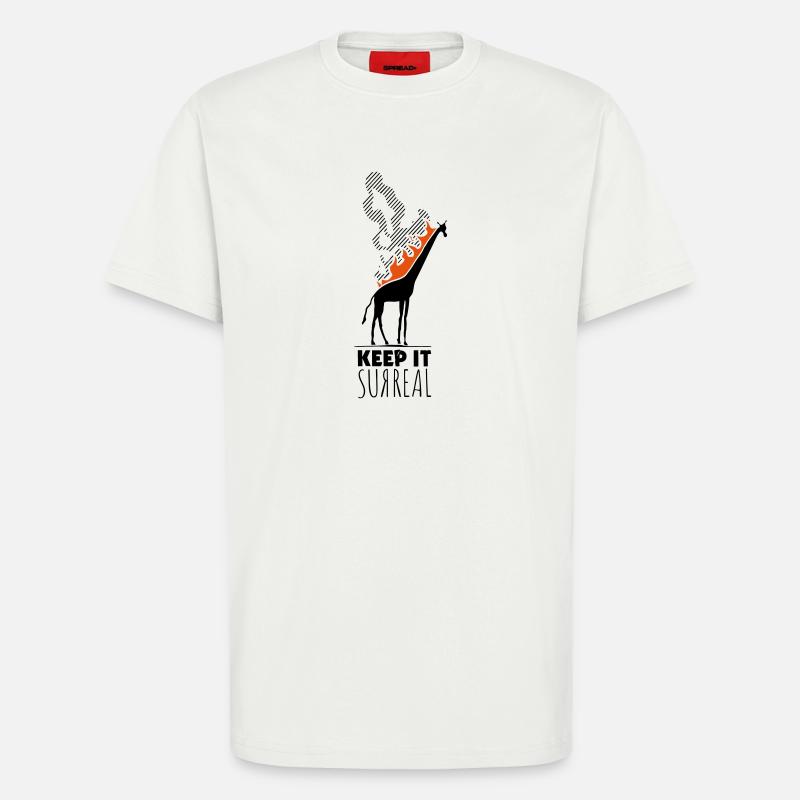 Keep It Surreal Giraffe - Statement - T-Shirt - made by SPREAD - OFF WHITE