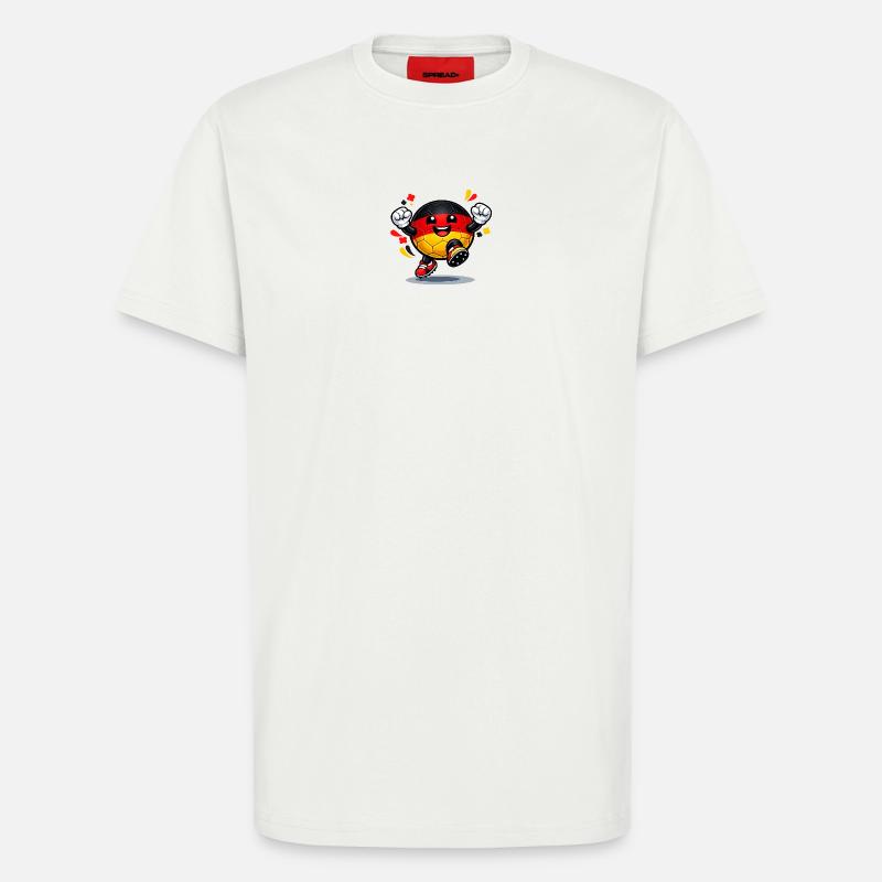 Maskottchen des deutschen Flaggenfußballs - T-Shirt - made by SPREAD - OFF WHITE