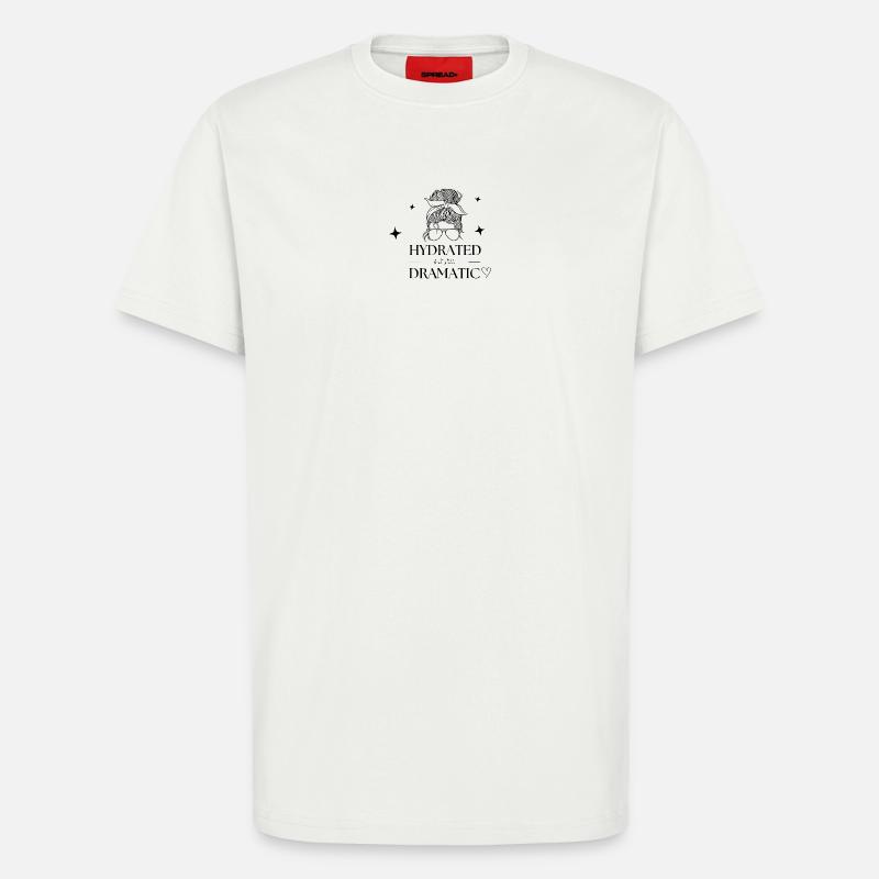 Hydratée mais tout de même dramatique - T-shirt bio décontracté fabriqué en UE - OFF WHITE