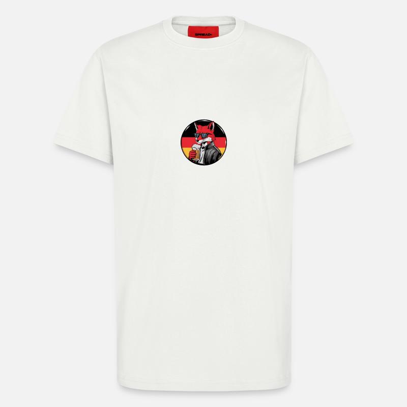 Fuchs Bier Geschenk - T-Shirt - made by SPREAD - OFF WHITE