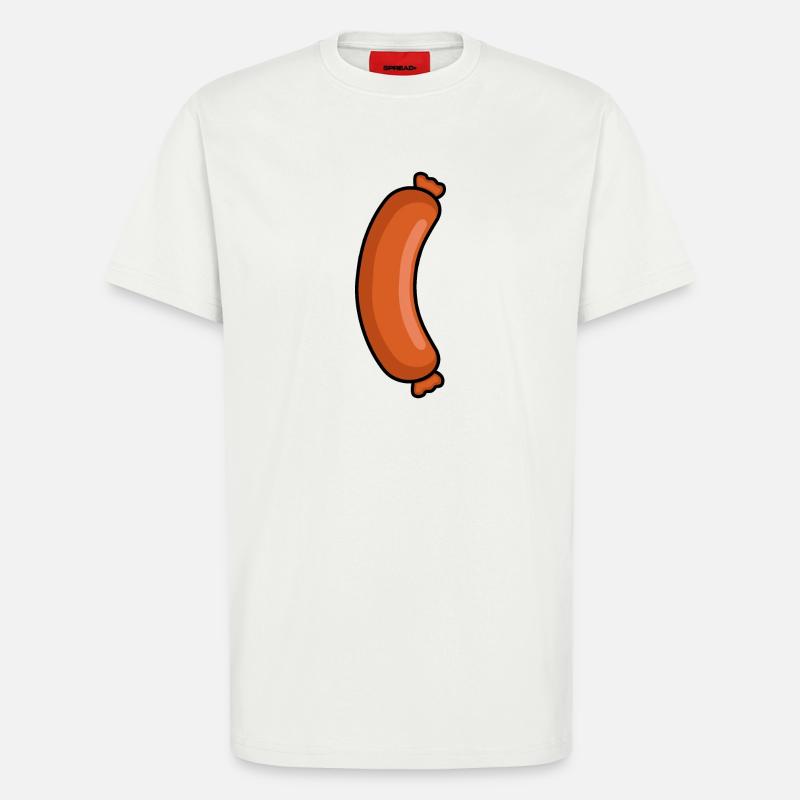 Leckere Wurst – Metzger Fleischfresser Design - T-Shirt - made by SPREAD - OFF WHITE