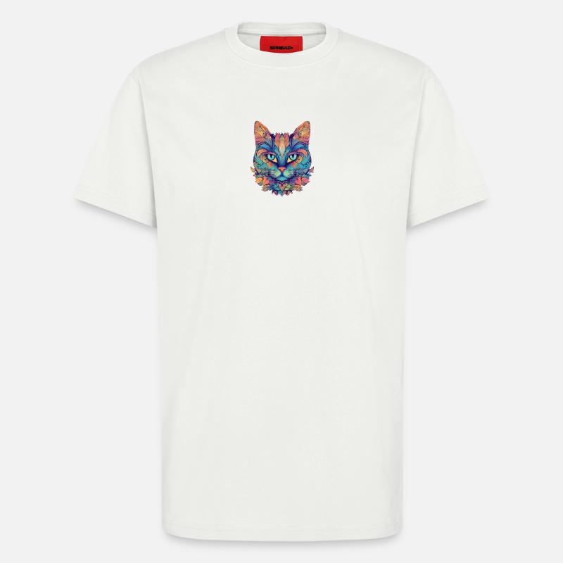 Abstrakten Katze - T-Shirt - made by SPREAD - OFF WHITE