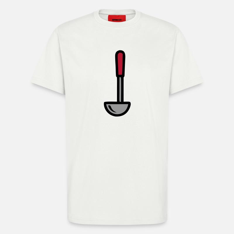 Schöpfkelle Suppe Kochen Restaurant Küchenchef - T-Shirt - made by SPREAD - OFF WHITE