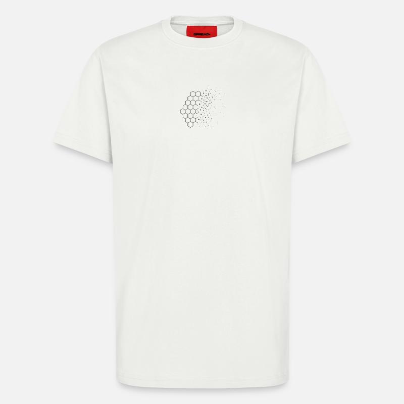 Entropy Drift – Physics Design - T-Shirt - made by SPREAD - OFF WHITE