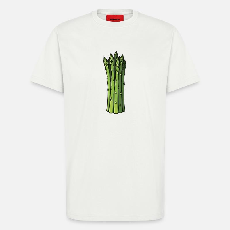 Asparagus - T-Shirt - made by SPREAD - OFF WHITE