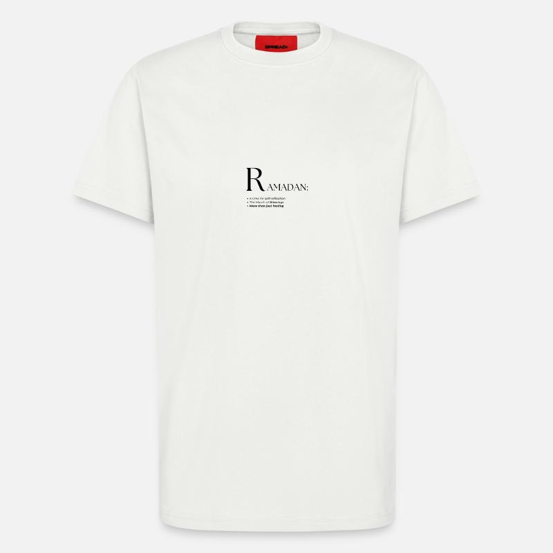Ramadan dictionary text style design - T-Shirt - made by SPREAD - OFF WHITE