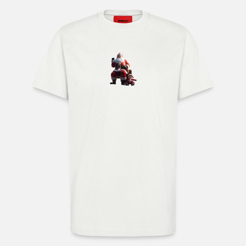 Noël 2 - T-shirt bio décontracté fabriqué en UE - OFF WHITE